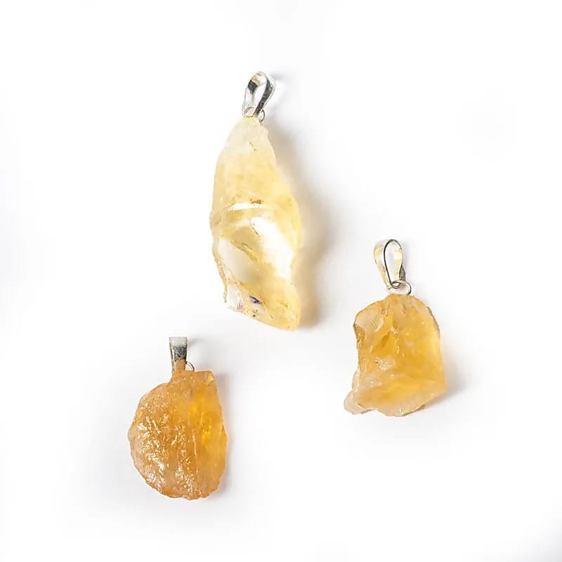 Pendentif Citrine Brut