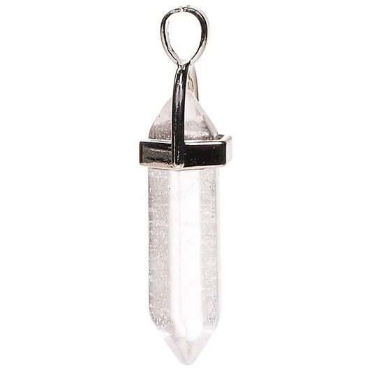 Pendentif Cristal De Roche Double Pointe