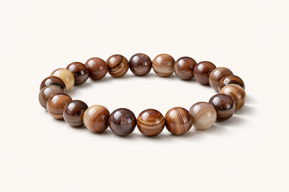 Bracelet Agate Botswana Café