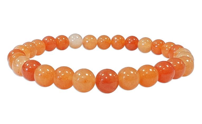 Bracelet Aventurine Orange Ø 6mm