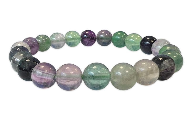 Bracelet Fluorite Multicolore Ø 8mm