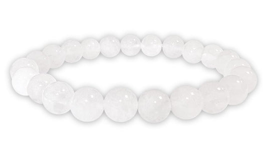 Bracelet Jade Blanc Ø 8mm