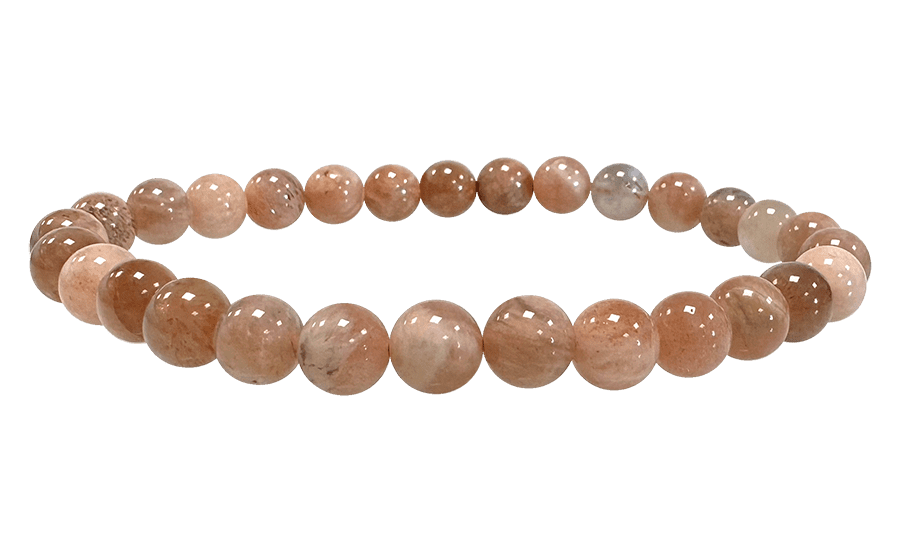 Bracelet Pierre de Lune Multicolore Ø 6mm