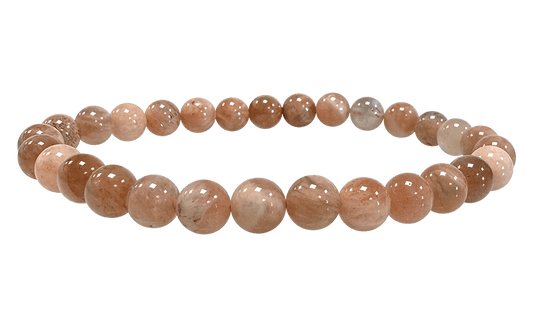 Bracelet Pierre de Lune Multicolore Ø 6mm