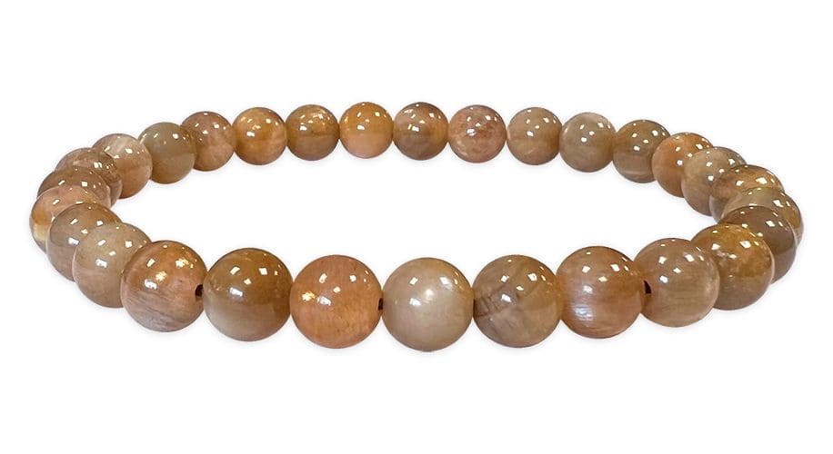 Bracelet Pierre de Lune Noire Ø 6mm