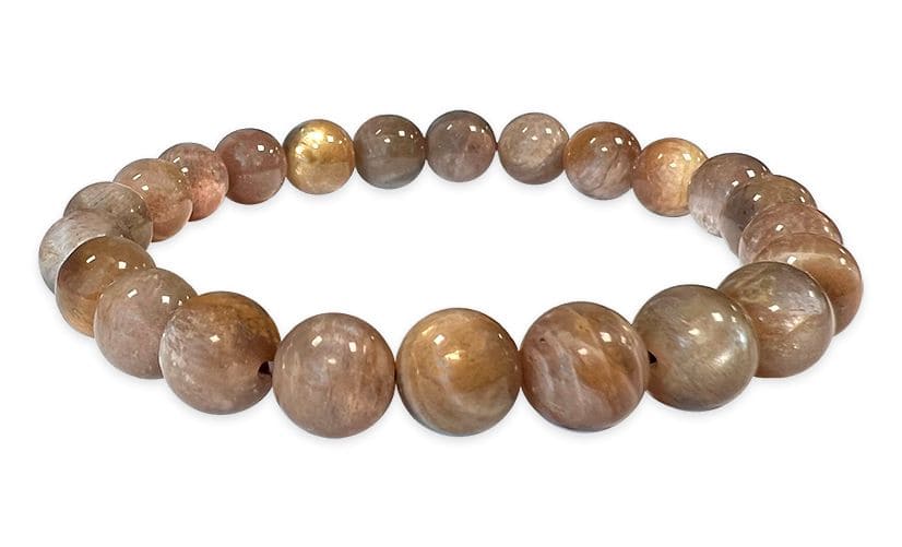 Bracelet Pierre de Lune Noire Ø 8mm