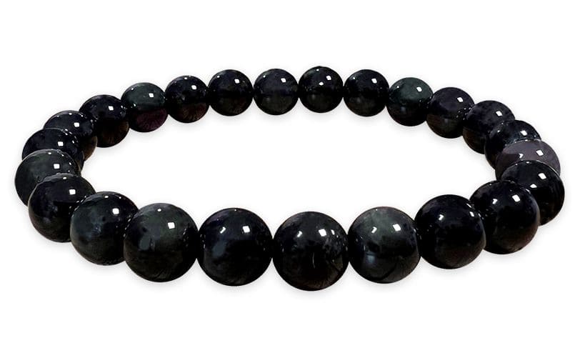 Bracelet Obsidienne Œil Céleste Rainbow Ø 8mm