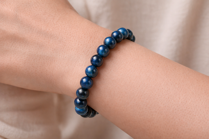 Bracelet Oeil de Tigre bleu