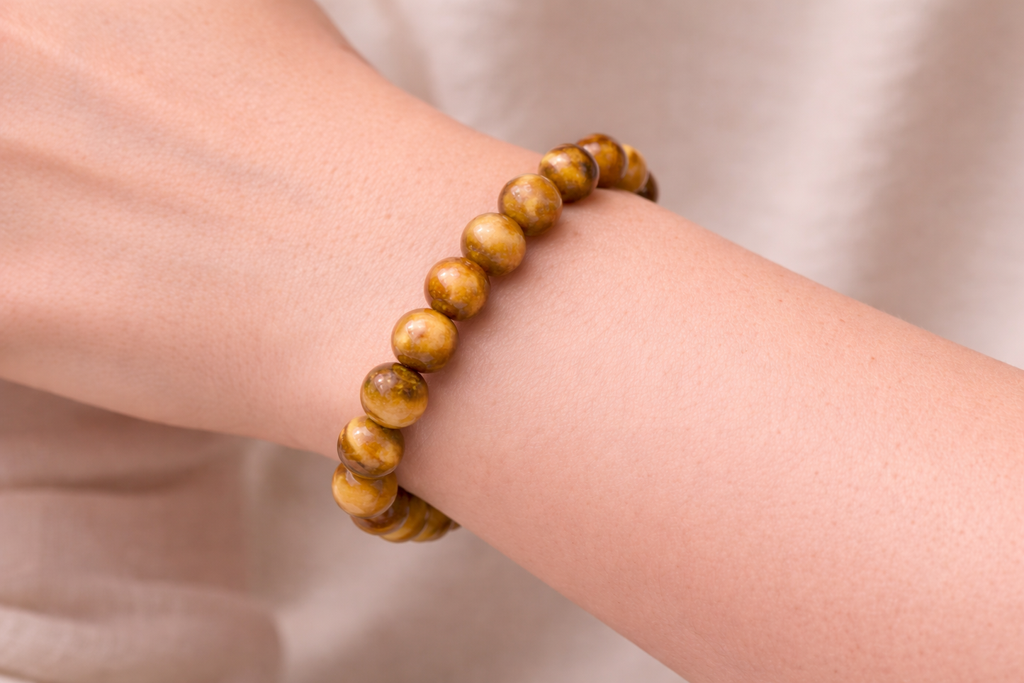 Bracelet Oeil de Tigre Blanc