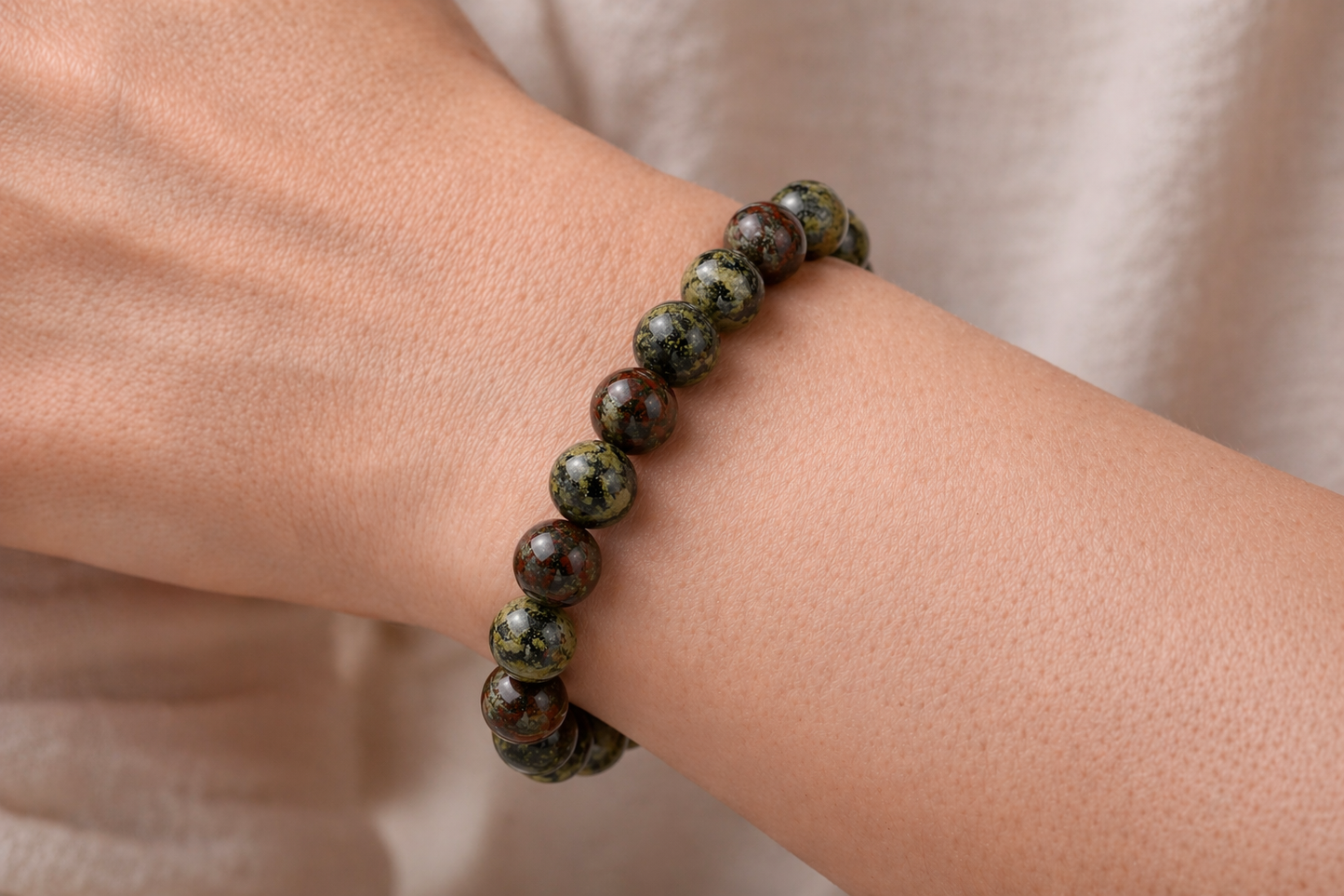 Bracelet Jaspe Sang de Dragon