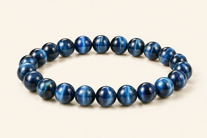 Bracelet Oeil de Tigre bleu