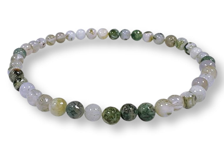 Bracelet Agate Arbre Ø 4mm