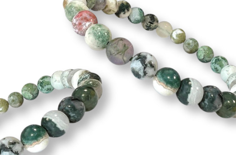 Bracelet Agate Arbre Ø 6mm