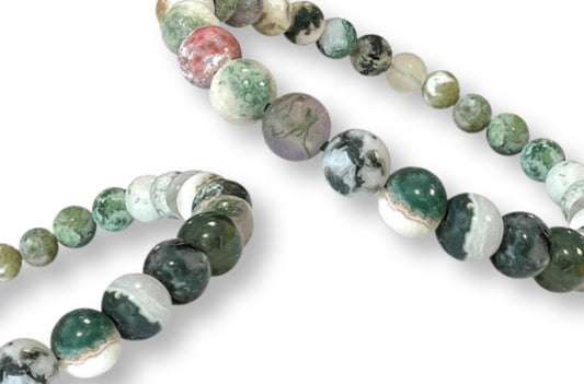 Bracelet Agate Arbre Ø 6mm