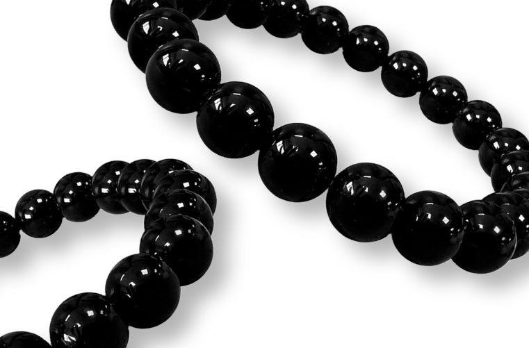 Bracelet Spinelle Noire Ø 8mm