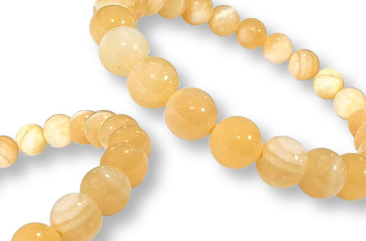 Bracelet Calcite Orange Ø 8mm