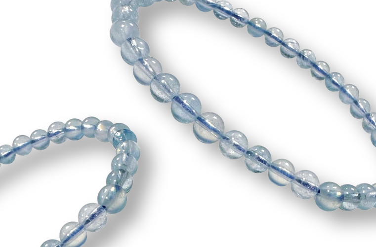Bracelet Aigue-marine Ø 4mm