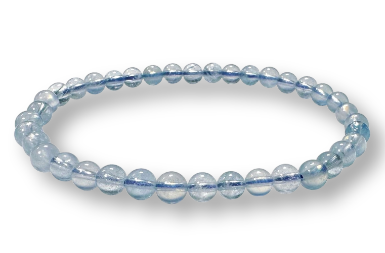 Bracelet Aigue-marine Ø 4mm