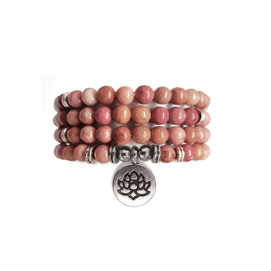 Bracelet Sautoir Rhodonite