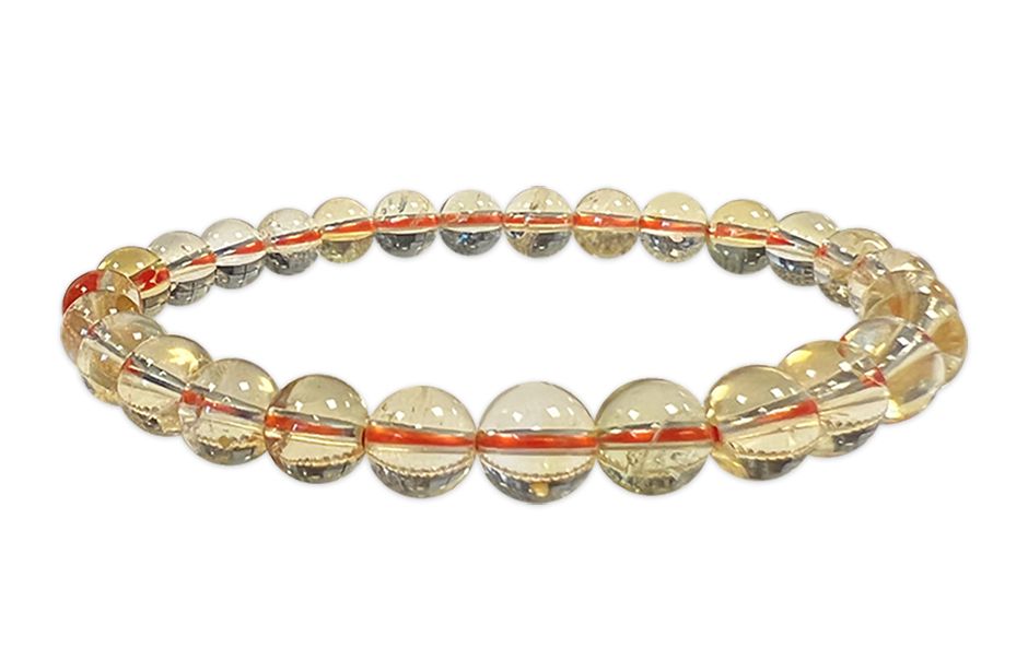 Bracelet Citrine naturelle Ø 6mm