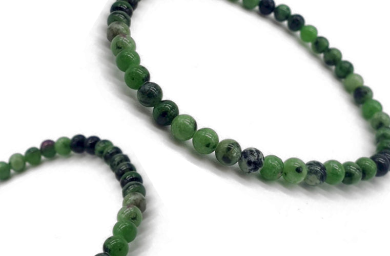 Bracelet Rubis Zoïsite Ø 4mm