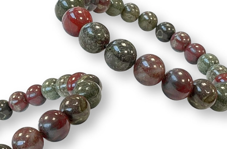 Bracelet Jaspe Sang de Dragon Ø 8mm
