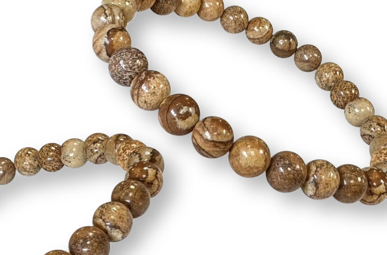 Bracelet Jaspe Paysage Ø 6mm