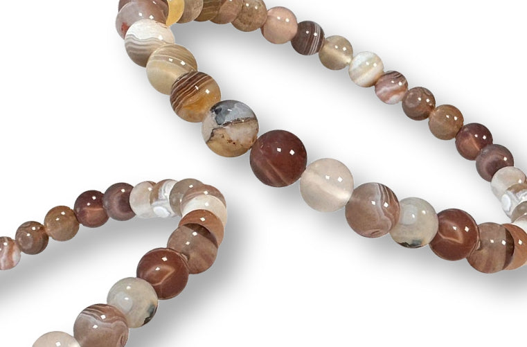 Bracelet Agate Botswana Ø 6mm