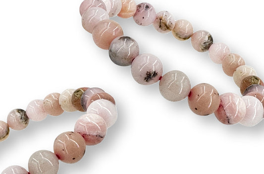 Bracelet Opale Rose Ø 8mm