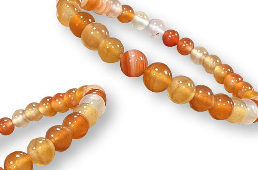 Bracelet Cornaline Ø 6mm