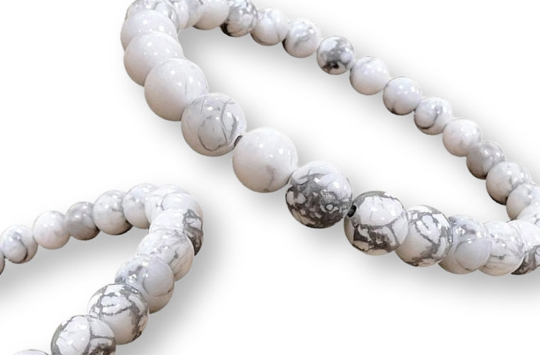 Bracelet Howlite Ø 6mm