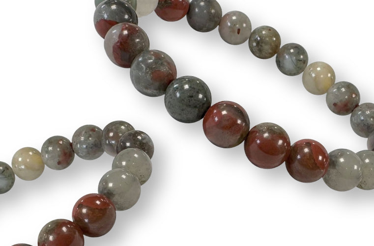 Bracelet Jaspe Héliotrope Ø 8mm