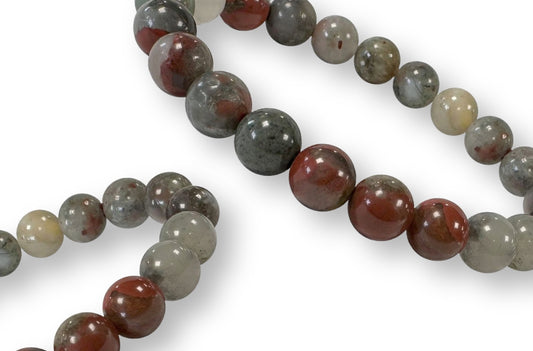 Bracelet Jaspe Héliotrope Ø 8mm