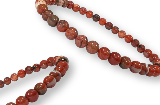Bracelet Jaspe Rouge Ø 4mm