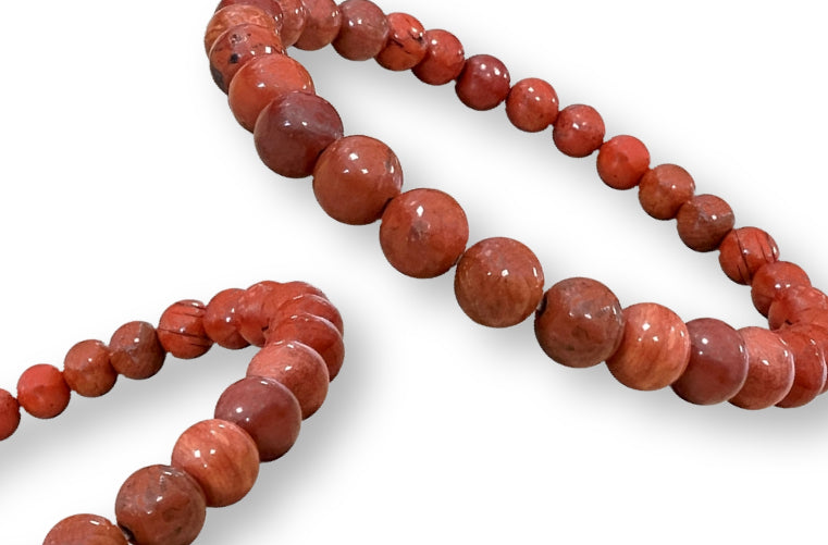 Bracelet Jaspe Rouge Ø 6mm