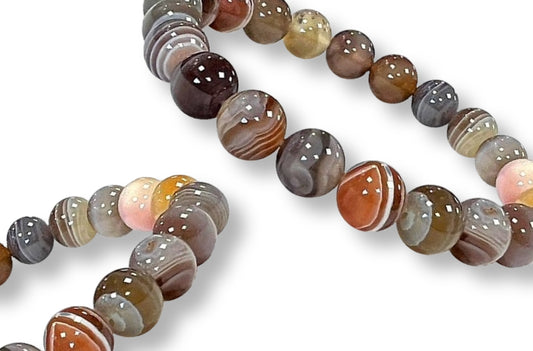 Bracelet Agate Botswana Ø 8mm
