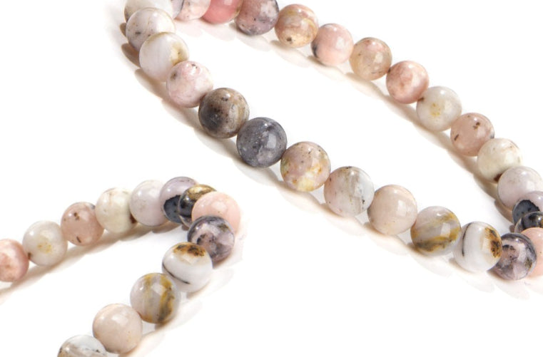 Bracelet Opale Rose Ø 6mm