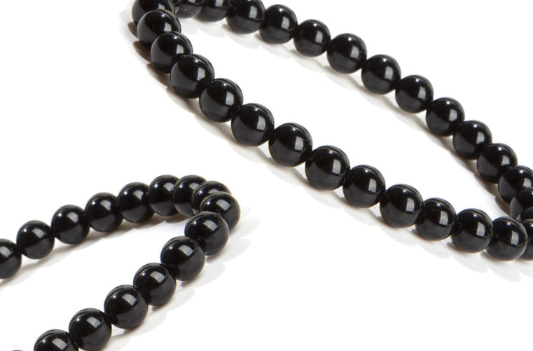 Bracelet Obsidienne noire Ø 6mm