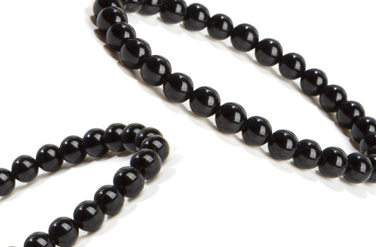 Bracelet Obsidienne noire Ø 6mm