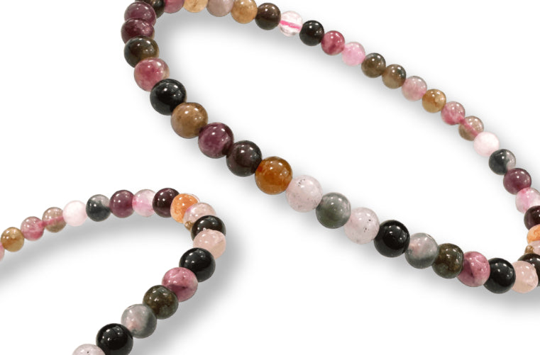Bracelet Tourmaline multicolor Qualité+ Ø 4mm