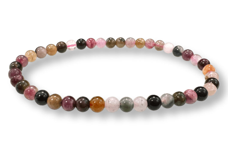 Bracelet Tourmaline multicolor Qualité+ Ø 4mm