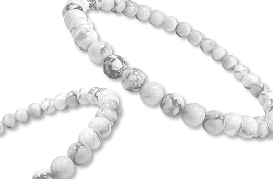Bracelet Howlite Ø 4mm