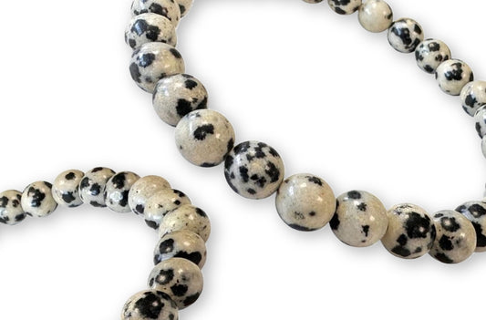 Bracelet Jaspe Dalmatien Ø 6mm