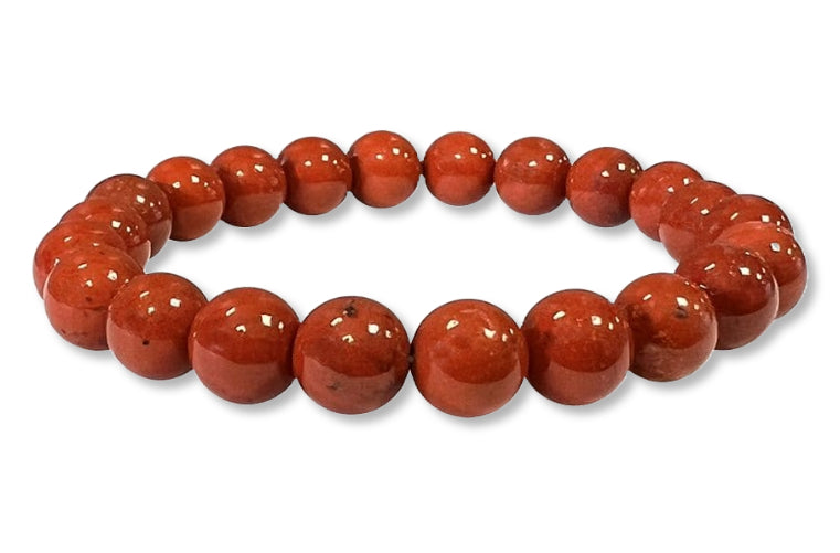 Bracelet Jaspe rouge Ø 8mm