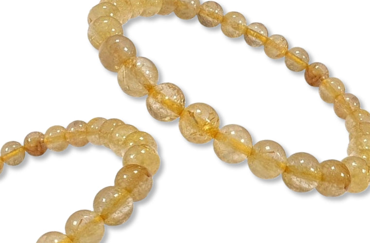 Bracelet Cristal de Roche Rutile Ø 6mm