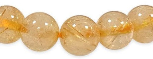 Bracelet Cristal de Roche Rutile Ø 8mm