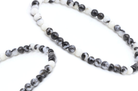 Bracelet Jaspe Zèbre Ø 4mm