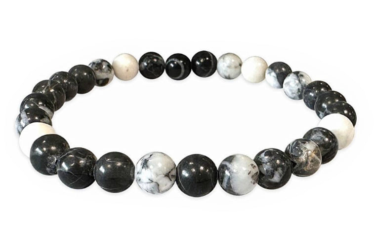 Bracelet Jaspe Zèbre Ø 6mm