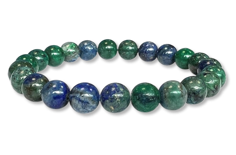 Bracelet Azurite Malachite Ø 8mm