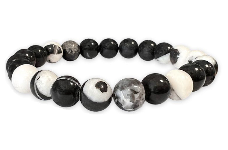 Bracelet Jaspe Zèbre Ø 8mm